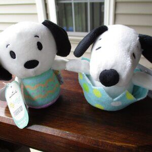 Lot of Two Hallmark Easter Snoopy Itty Bitty Peanuts & Zip A Long NWT